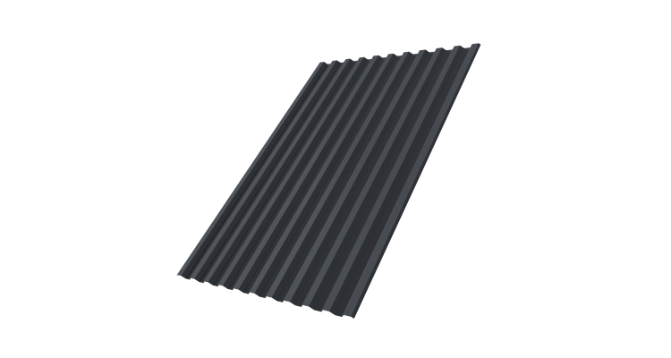 Профнастил С21R 0.45 Drap RAL 7024 мокрый асфальт