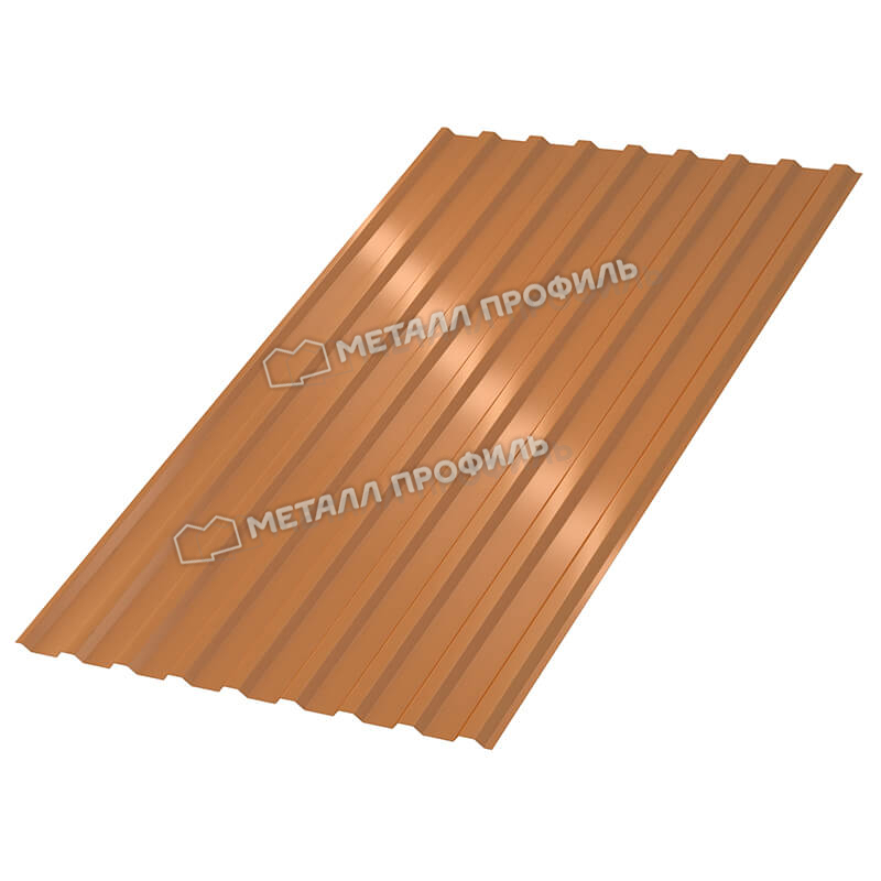 Профнастил МП-20 x 1100 B AGNETA Д 03 цвет медь Copper толщина 0,5 мм