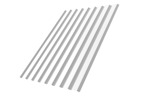 Профнастил С20А 0.45 PE RAL 9003 сигнальный белый