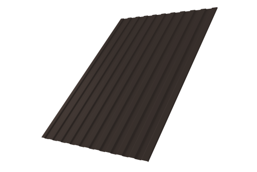 Профнастил С8A 0,5 Atlas X RR 32 темно-коричневый