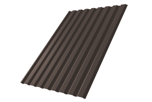 Профнастил С20A 0.5 PurPro RR 32 темно-коричневый