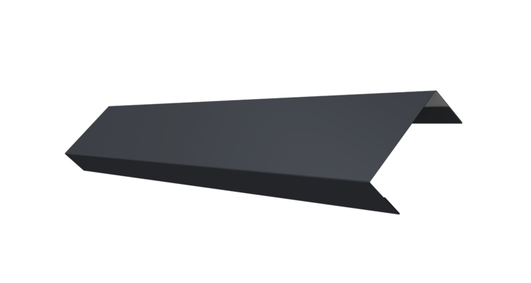 Ламель обратная 150 забора жалюзи Texas 0.5 Satin с пленкой RAL 7024 мокрый асфальт