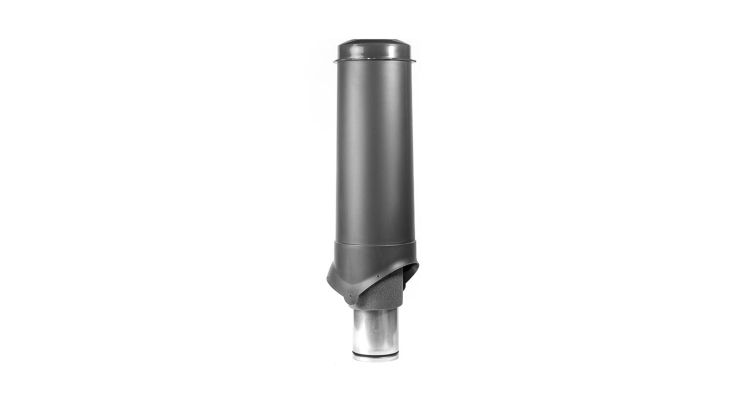 Выход вентиляции Krovent Pipe-VT 125/700 изолированный серый