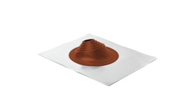 Проходной элемент MF угловой №1 (75-200мм) +185 EPDM (металлический неокрашенный фланец) терракот