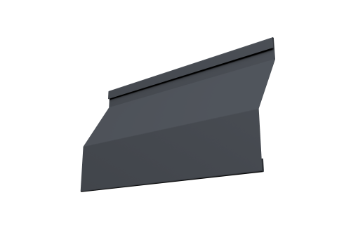 Ламель забора жалюзи Milan Slim 0,45 Drap TwinColor RAL 7024 мокрый асфальт