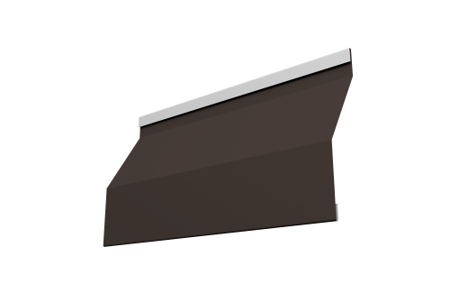 Ламель забора жалюзи Milan Slim 0,45 Drap TX RR 32 темно-коричневый