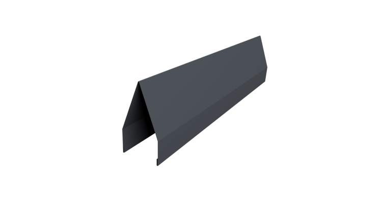 Ламель забора жалюзи Tokyo 0,45 Drap-double TX с пленкой RAL 7024 мокрый асфальт