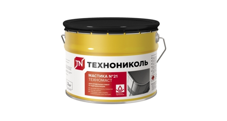 Мастика кровельная Технониколь №21 Техномаст 3кг (ведро)