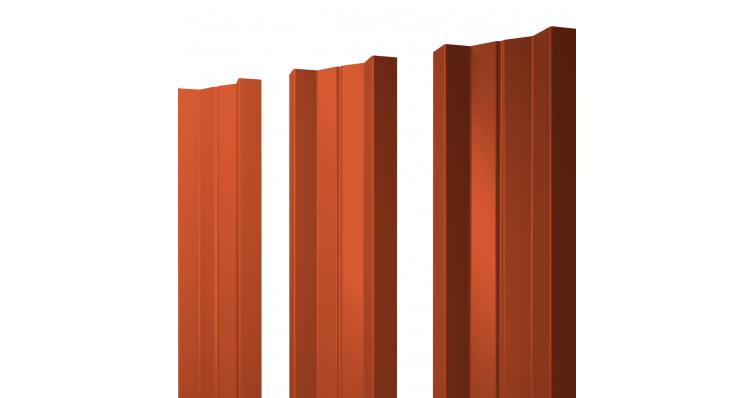 Штакетник М-образный А 0,45 PE RAL 2004 оранжевый